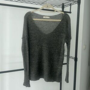 Grey Cozy Abercrombie & Fitch Sweater
